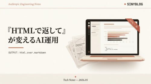 Claude Codeに『HTMLで返して』と頼むだけで世界が変わる — AnthropicエンジニアThariqが推す新しい出力フォーマット論