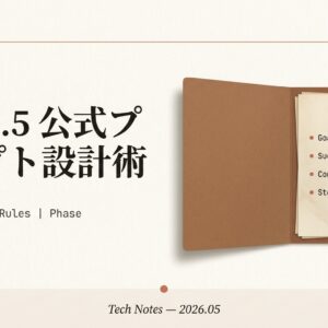 OpenAI公式『GPT-5.5 Prompting Guide』非エンジニア向け超やさしい解説 — プロンプトは「指示書」から「お願い文」へ、明日から使える12のコツ