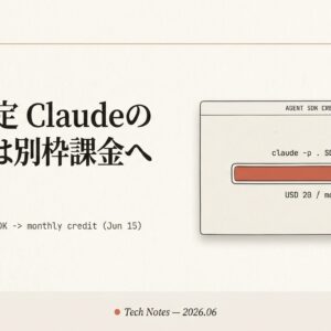 【2026年6月15日施行】Anthropicの課金ルール変更を徹底解説 — claude -p・Agent SDK・GitHub Actionsが別枠クレジット制に