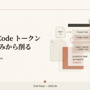 Claude Code のトークン代を、仕組みから理解して削る｜キャッシュ・出力単価・モデル切替の全知識