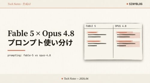Anthropic公式『Prompting Claude Fable 5』完全解説 — Opus 4.8 ガイドとの違いと使い分け