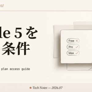 Claude Fable 5 を使う条件まとめ｜プラン別（Free/Pro/Max/Team/Enterprise）を一枚で